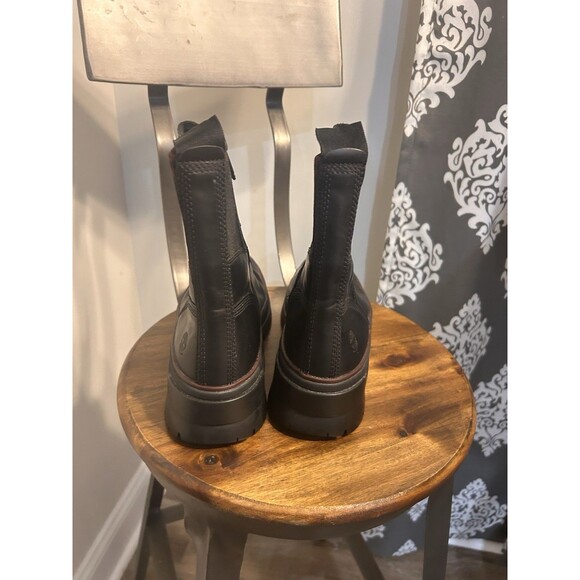 Timberland Malynn Waterproof Chelsea Boots Booties Women’s Size 9 Black Grunge - Picture 7 of 9